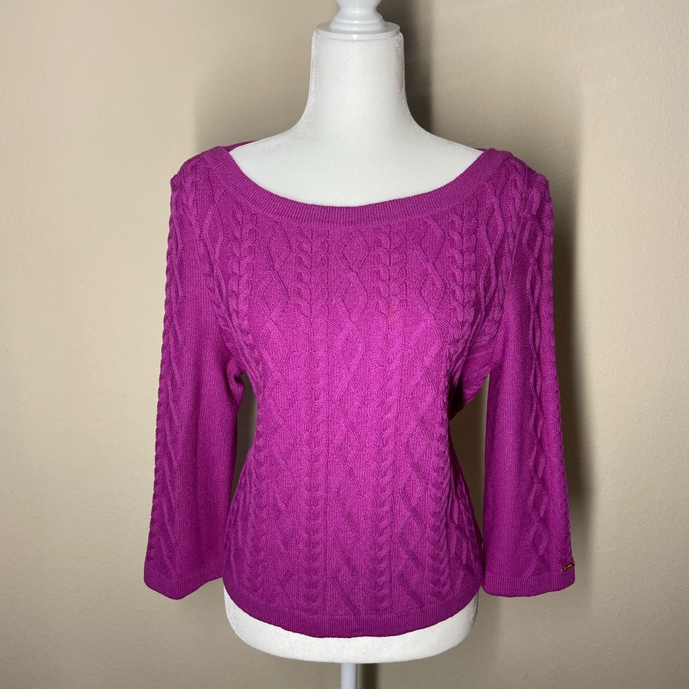 St John boat neck sweater EUC